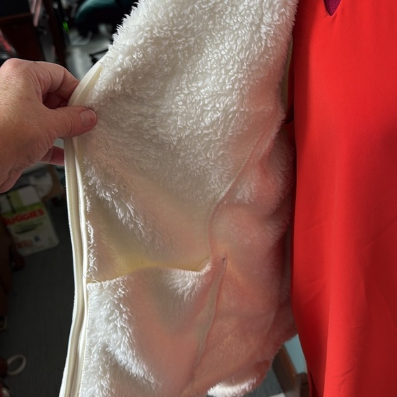 Green Tea  Jacket  coat  full zip front Cozy Sherpa lined  off-white  ivory - Picture 11 of 13